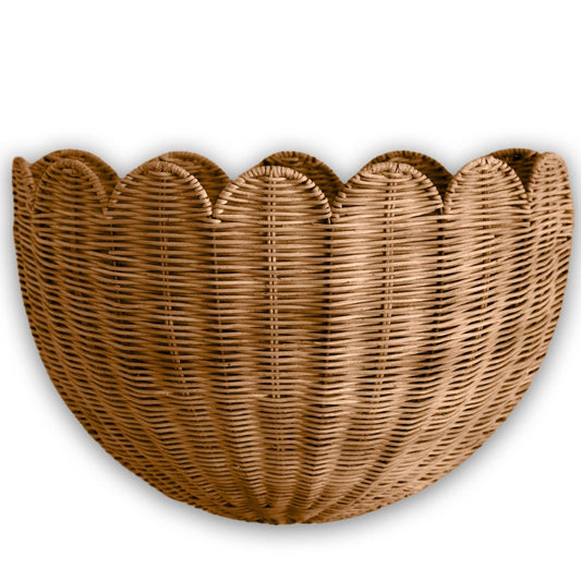 Scalloped Wall Basket