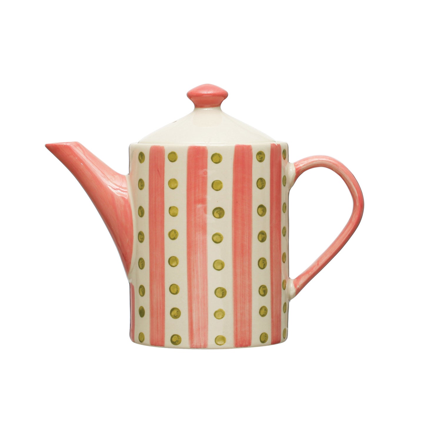 Hand-Painted Teapot w/ Strainer