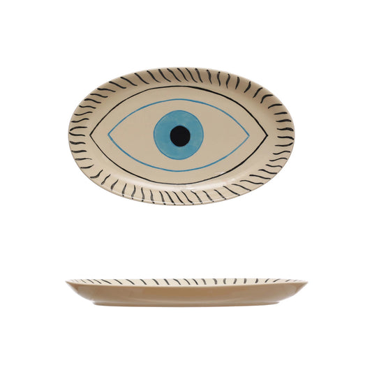Hand-Painted Evil Eye Platter