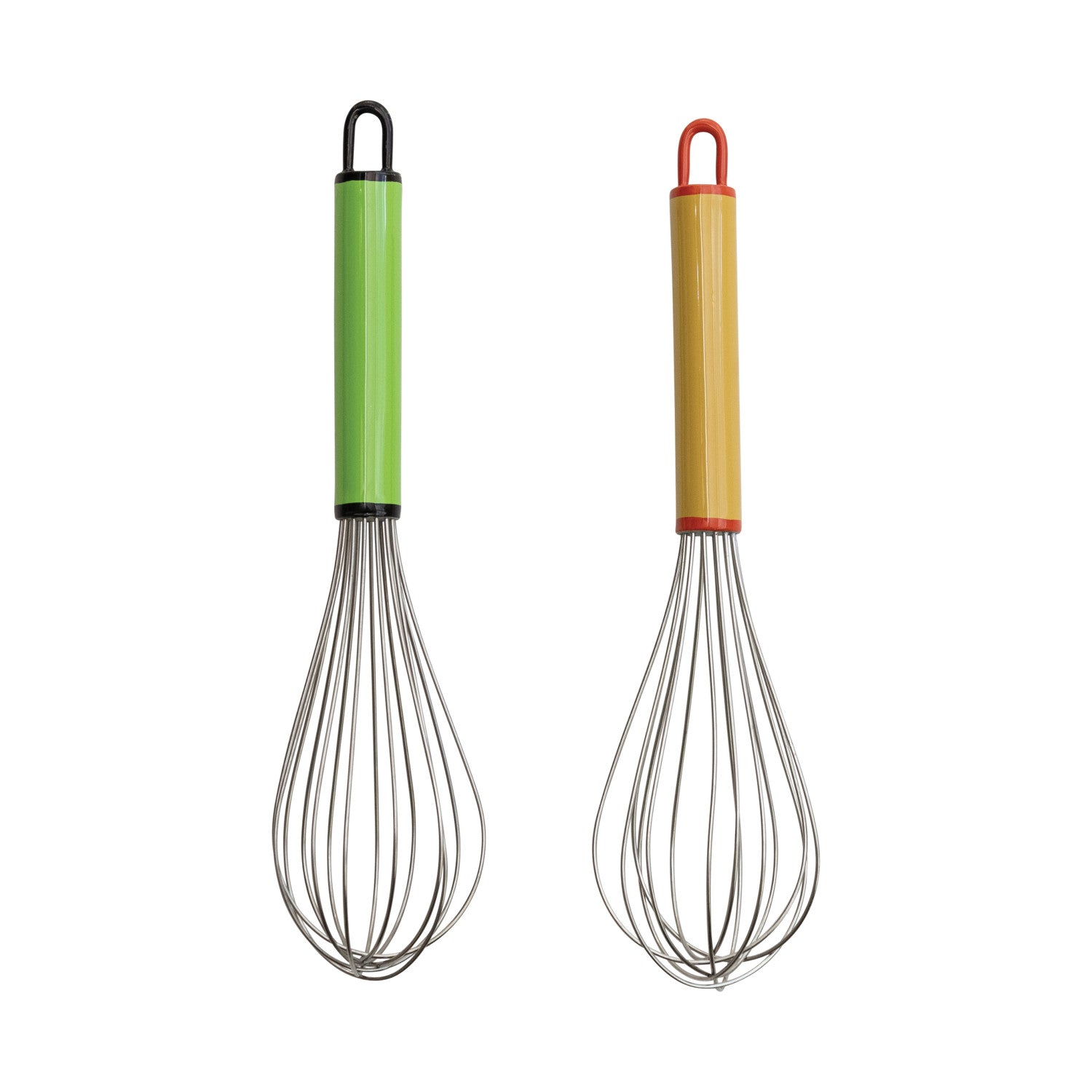 Stainless Steel Whisk w/ Enameled Aluminum Handle, 2 Colors