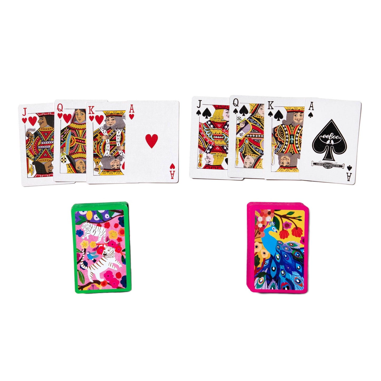 Bridge 2-Deck Card Set - Monika's Peacocks