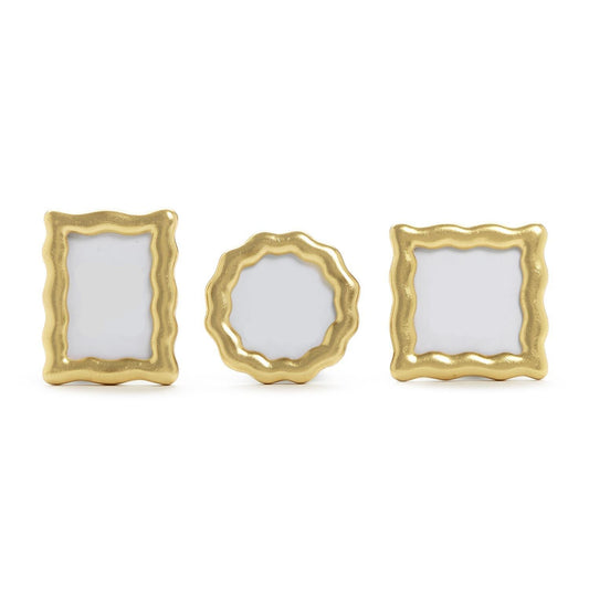 Mini Gold Wavy Frames