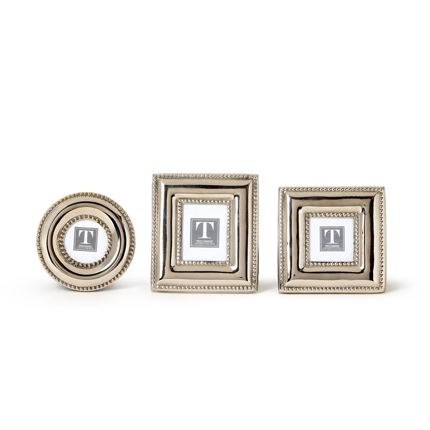 Silver Beaded Mini Frames