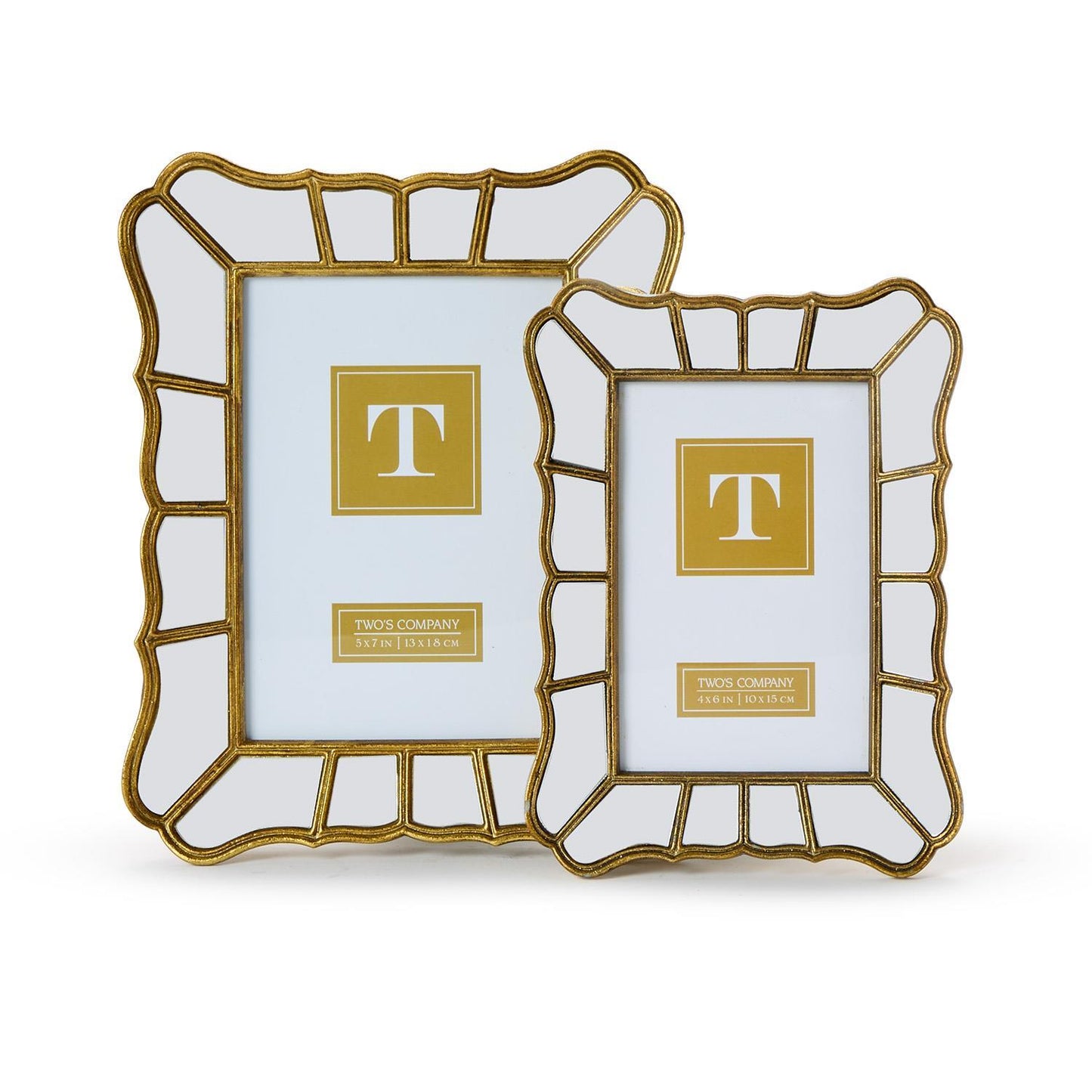 Mirrored Frame- Wavy
