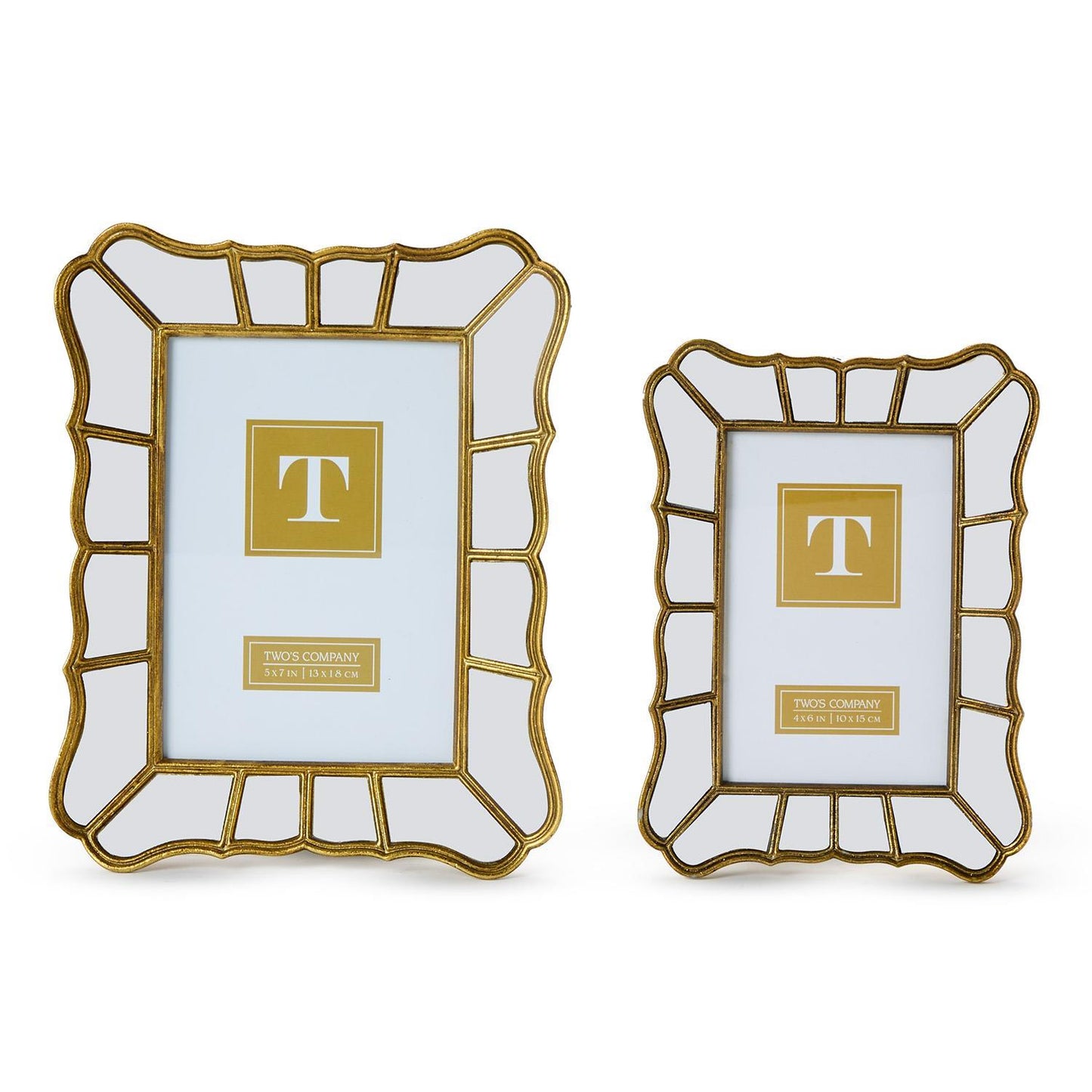 Mirrored Frame- Wavy