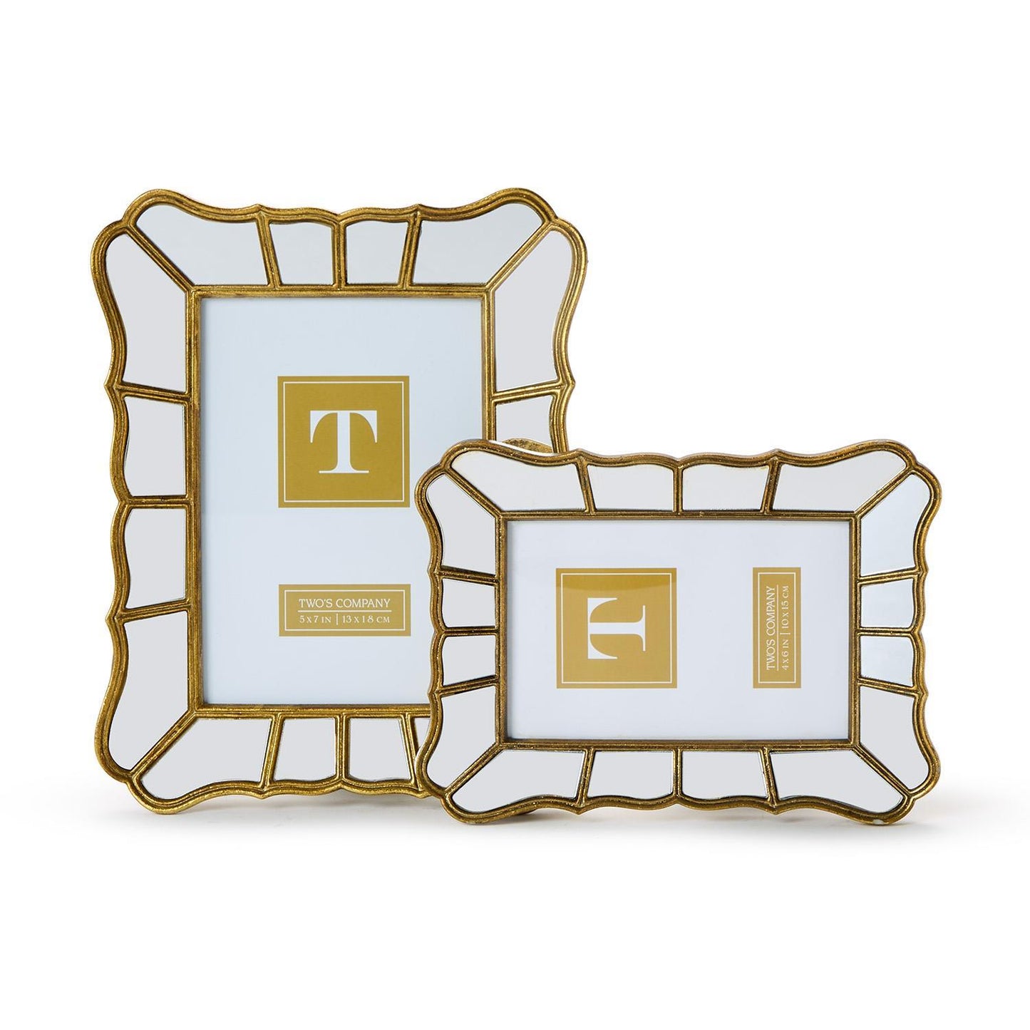 Mirrored Frame- Wavy