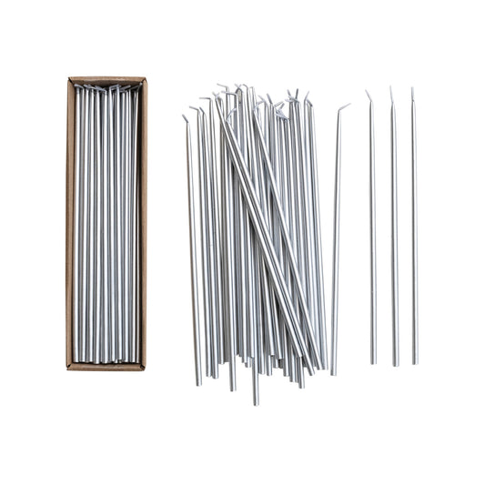 Unscented Thin Taper Candles in Box, Set of 36
